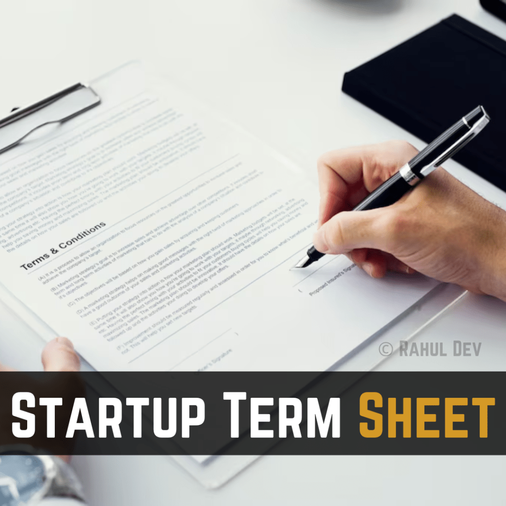 Startup Term Sheet
